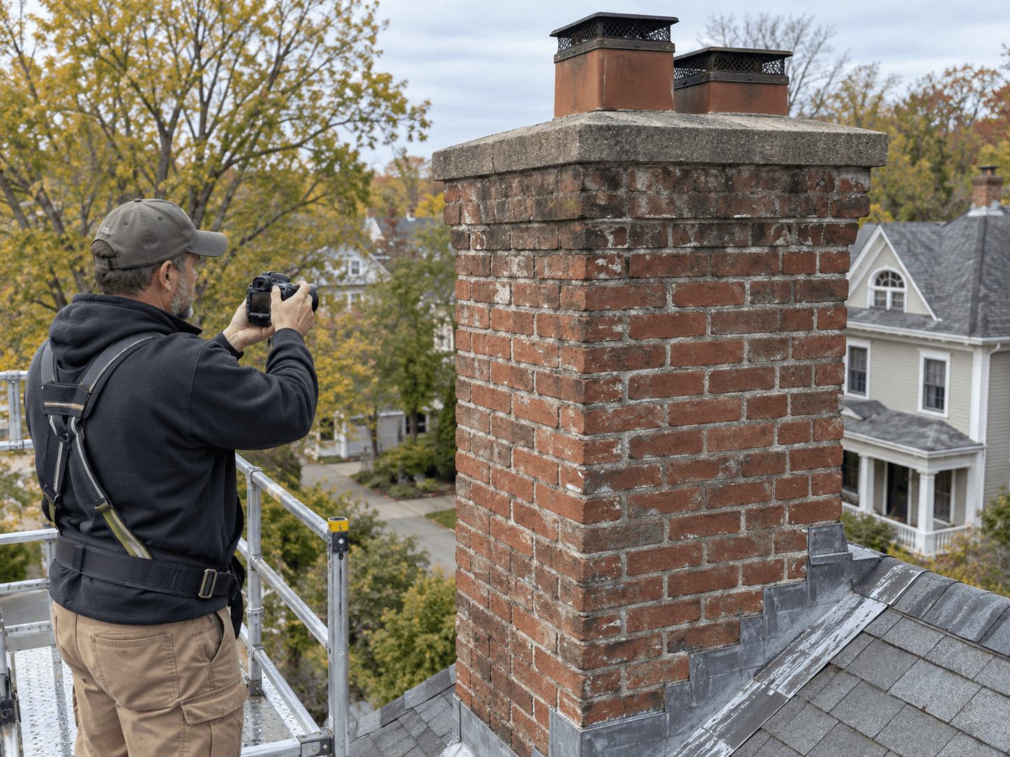 Editorial image illustrating masonry repair; not a real customer job
